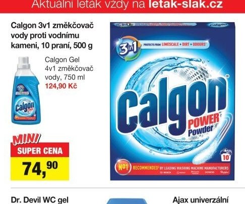 Calgon 3v1 změkčovač vody