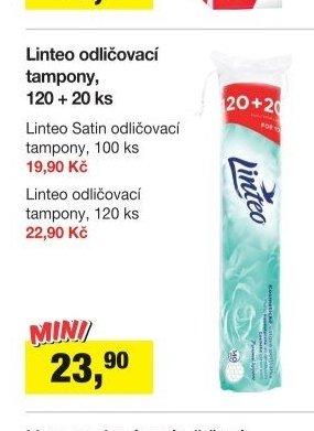 Linteo odličovací tampony, 120 + 20 ks