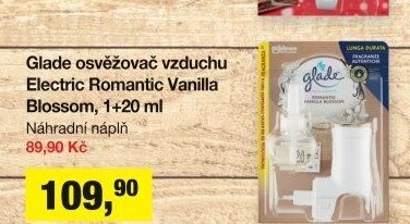 Glade osvěžovač vzduchu Electric Romantic Vanilla Blossom, 1+20 ml