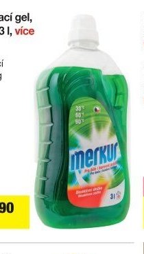 Merkur prací gel, 60 dávek, 3 l, více druhů