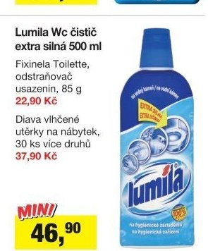 Lumila Wc čistič extra silná 500 ml
