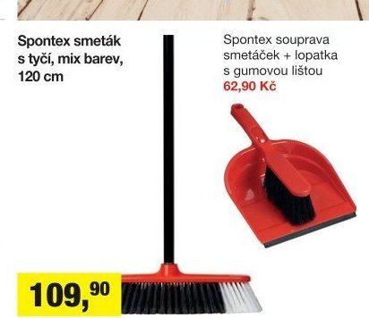 Spontex smeták s tyčí, mix barev, 120 cm
