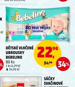 DĚTSKÉ VLHČENÉ UBROUSKY BEBELINO - Penny Market aktualniletaky.eu