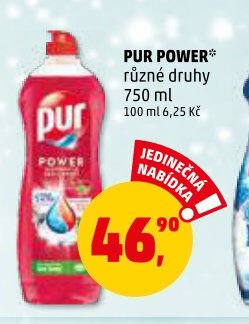PUR POWER různé druhy 750 ml - Penny Market aktualniletaky.eu