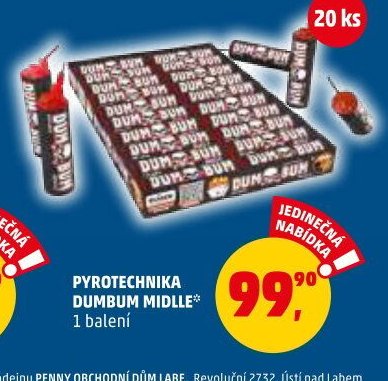 PYROTECHNIKA DUMBUM MIDLE - Penny Market aktualniletaky.eu