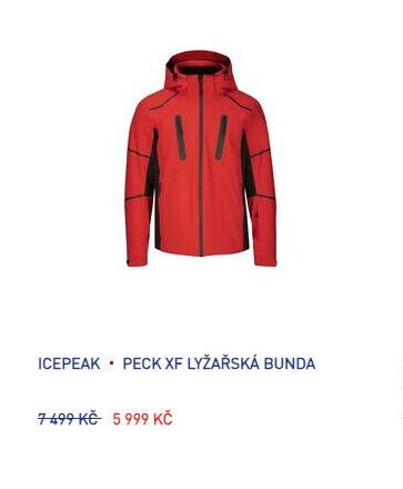 ICEPEAK PECK XF LYŽAŘSKÁ BUNDA - Intersport aktualniletaky.eu