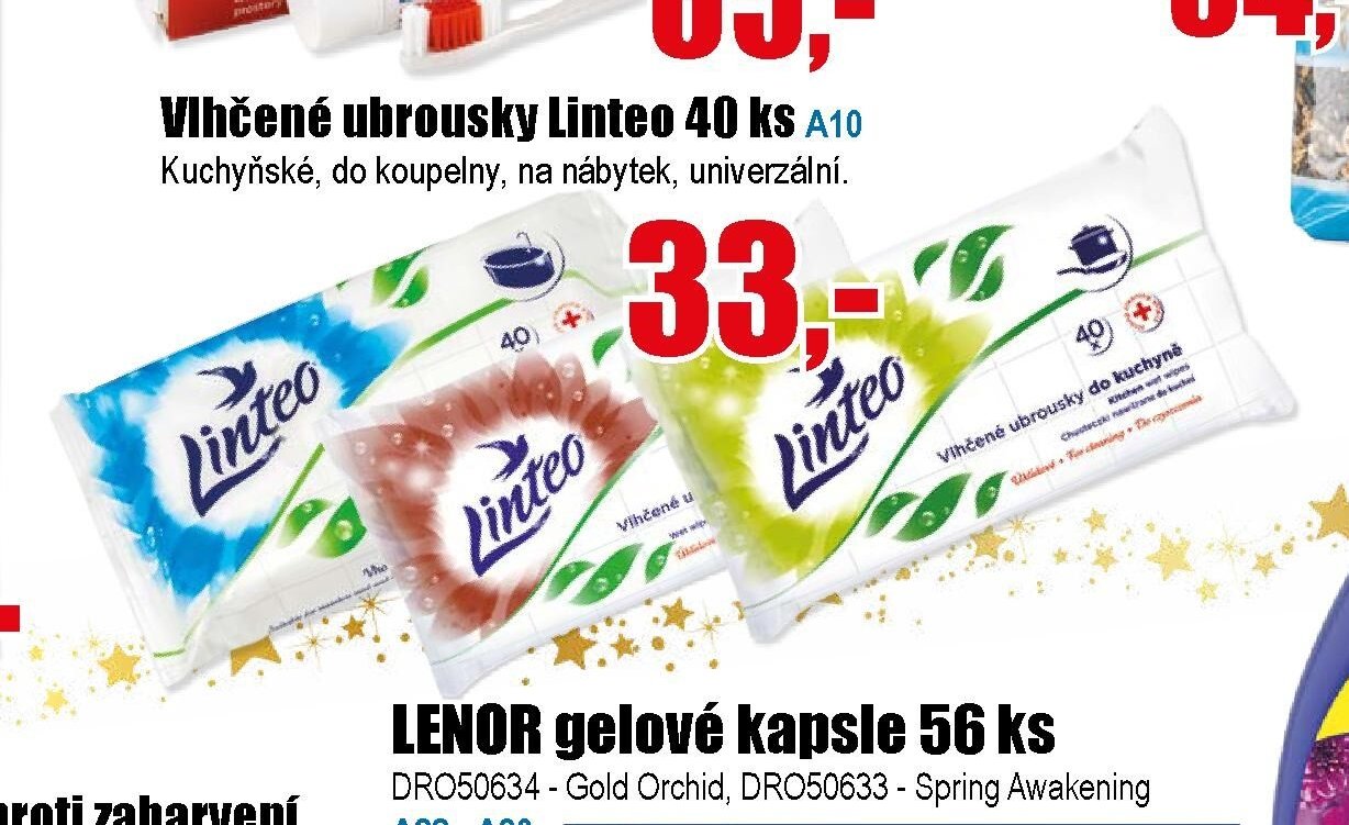 Vlhčené ubrousky Linteo 40 ks