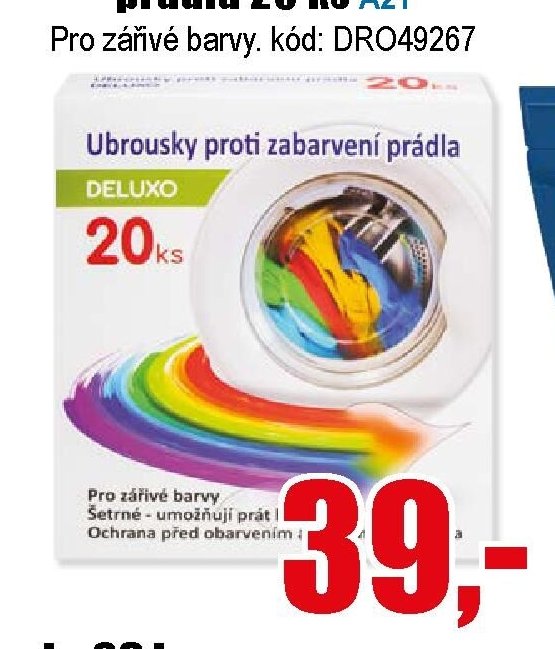 Ubrousky proti zabarvení prádla 20 ks
