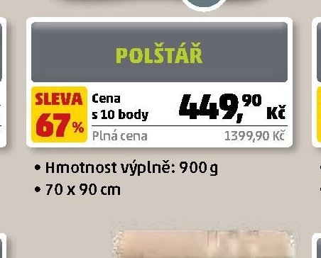 Polštář - Penny Market aktualniletaky.eu