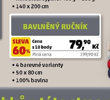 Bavlněný ručník - Penny Market aktualniletaky.eu