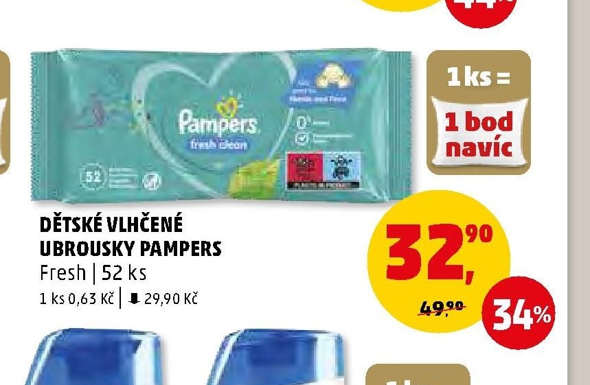 Dětské vlhčené ubrousky Pampers - Penny Market aktualniletaky.eu