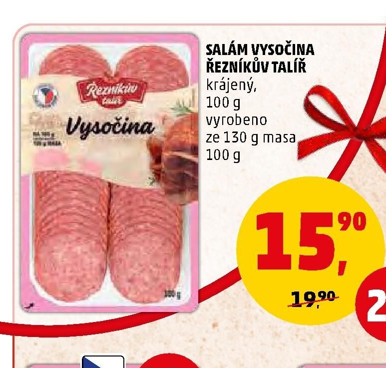 SALÁM VYSOČINA ŘEZNÍKŮV TALÍŘ - Penny Market aktualniletaky.eu