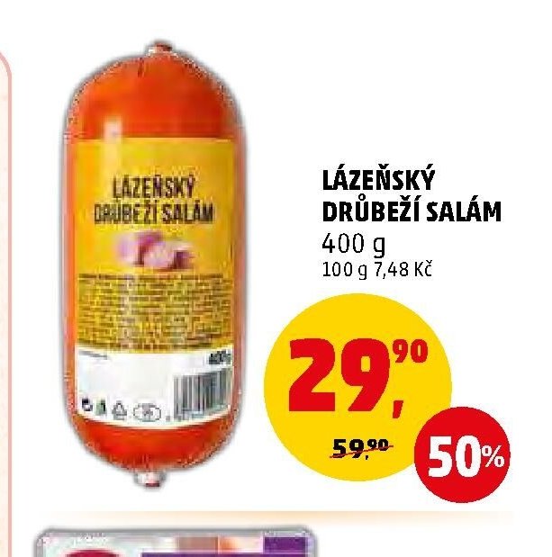 LÁZEŇSKÝ DRŮBEŽÍ SALÁM 400 g - Penny Market aktualniletaky.eu