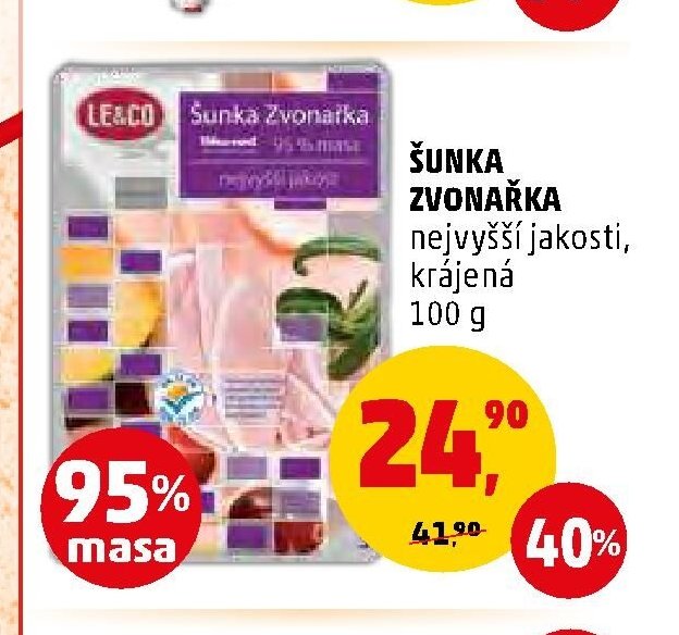 ŠUNKA ZVONAŘKA nejvyšší jakosti, krájená 100 g - Penny Market aktualniletaky.eu