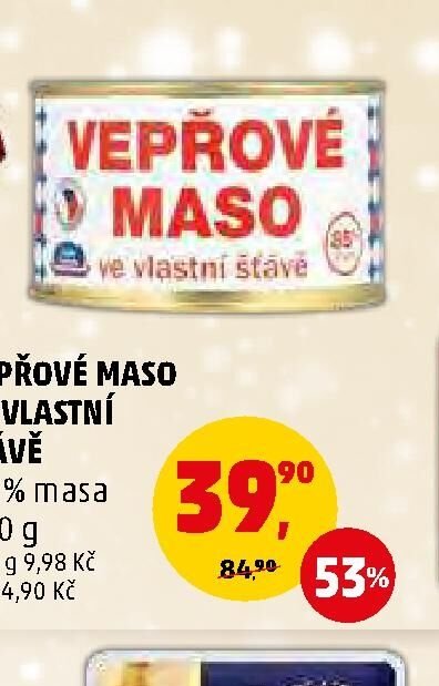 Vepřové maso ve vlastní šťávě - Penny Market aktualniletaky.eu