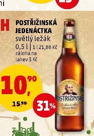 Postřižinská Jedenáctka světlý ležák 0,5 l - Penny Market aktualniletaky.eu