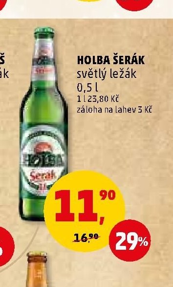 Holba Šerák světlý ležák 0,5 l - Penny Market aktualniletaky.eu