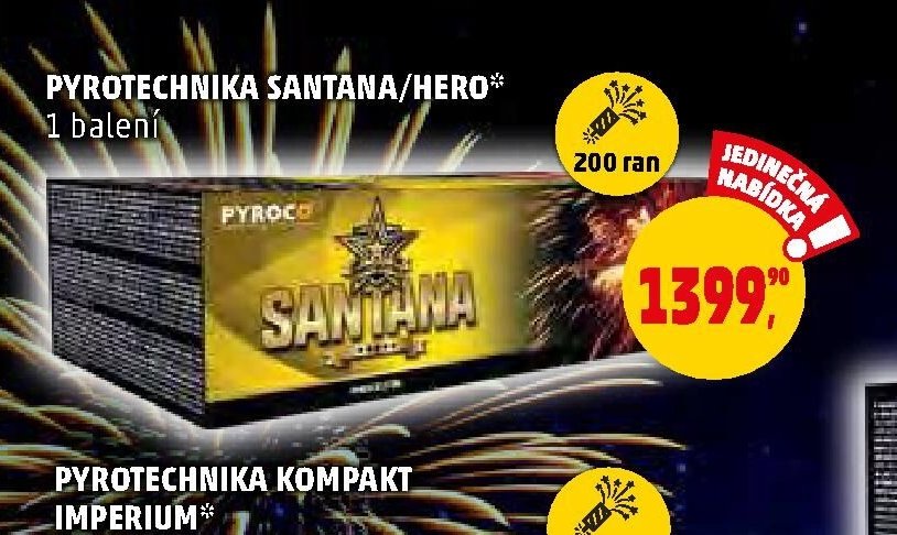 PYROTECHNIKA SANTANA/HERO - Penny Market aktualniletaky.eu