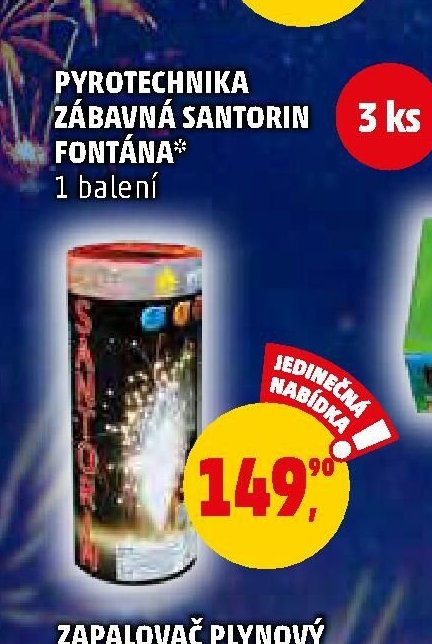 PYROTECHNIKA ZÁBAVNÁ SANTORIN FONTÁNA - Penny Market aktualniletaky.eu