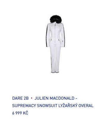 DARE 2B - JULIEN MACDONALD - SUPREMACY SNOWSUIT LYŽAŘSKÝ OVERAL