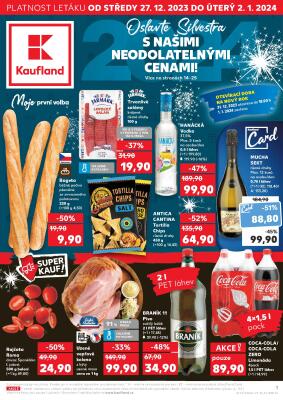 aktuální leták Kaufland 27.12.2023-2.1.2024