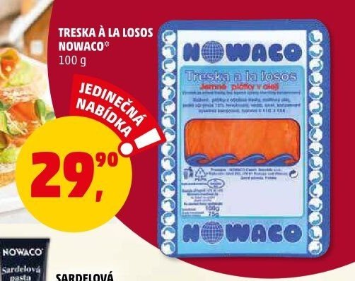 TRESKA A LA LOSOS NOWACO 100 g - Penny Market aktualniletaky.eu