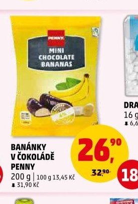 BANÁNKY V ČOKOLÁDĚ PENNY - Penny Market aktualniletaky.eu