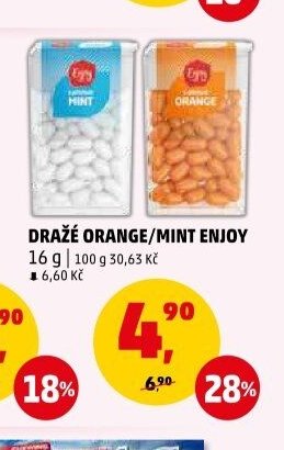 DRAŽÉ ORANGE/MINT ENJOY - Penny Market aktualniletaky.eu