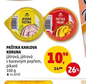 Paštika Karlova Koruna - Penny Market aktualniletaky.eu