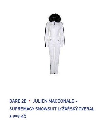 DARE 2B • JULIEN MACDONALD - SUPREMACY SNOWSUIT LYŽAŘSKÝ OVERAL