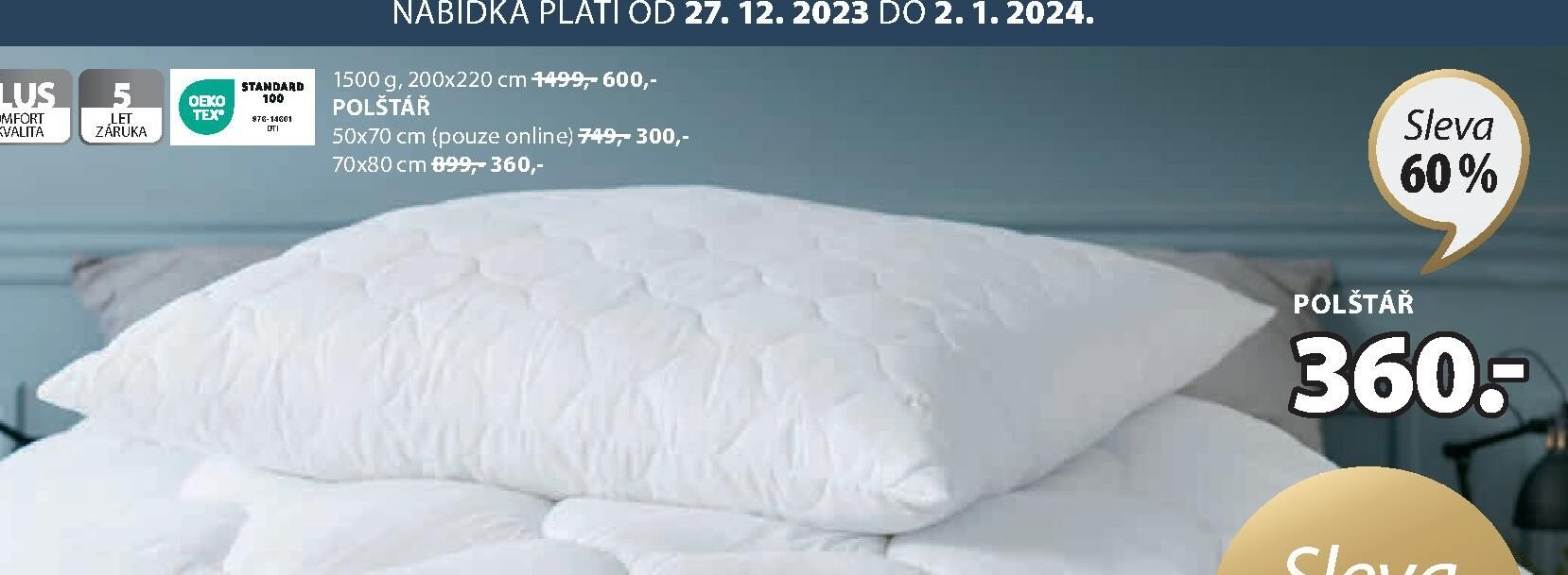 POLŠTÁŘ 1500g 200x220cm - Jysk aktualniletaky.eu