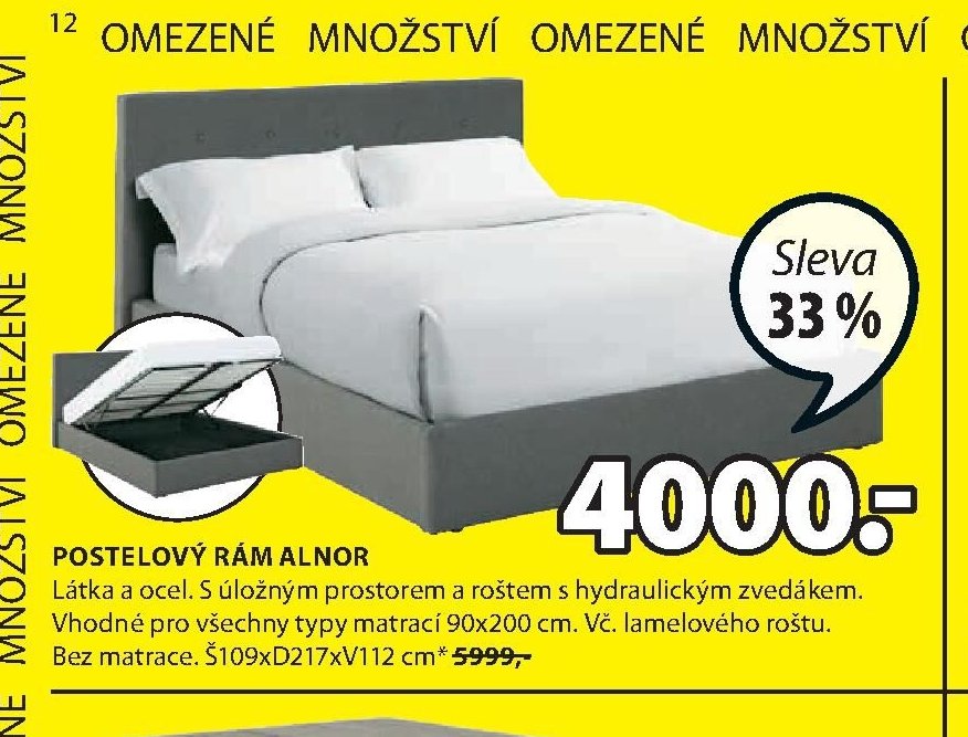 POSTELOVÝ RÁM ALNOR - Jysk aktualniletaky.eu