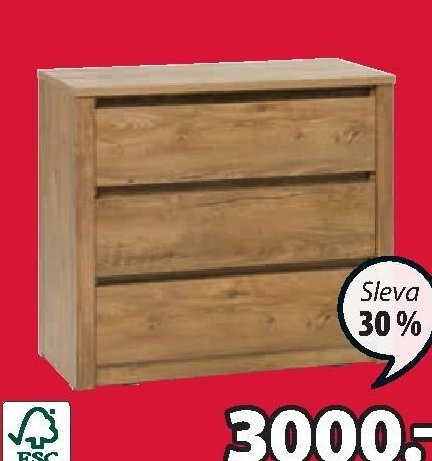 Komoda VEDDE (3 zásuvky) - Jysk aktualniletaky.eu