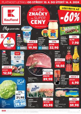 aktuální leták Kaufland 10.4.2024-16.4.2024