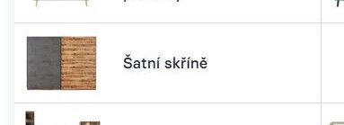 Šatní skříně