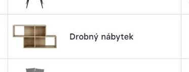Drobný nábytek