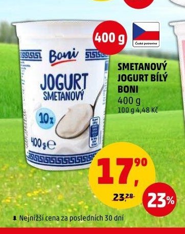 SMETANOVÝ JOGURT BÍLÝ BONI - Penny Market aktualniletaky.eu