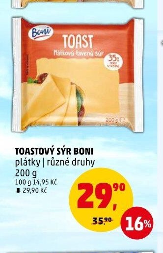 TOASTOVÝ SÝR BONI - Penny Market aktualniletaky.eu