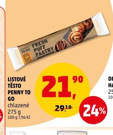 Listové těsto Penny To Go - Penny Market aktualniletaky.eu