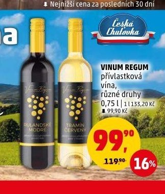 VINUM REGUM přívlastková vína, různé druhy - Penny Market aktualniletaky.eu