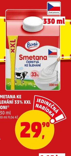SMETANA KE ŠLEHÁNÍ 33% XXL BONI - Penny Market aktualniletaky.eu