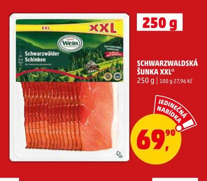 SCHWARZWALDSKÁ ŠUNKA XXL 250 g - Penny Market aktualniletaky.eu