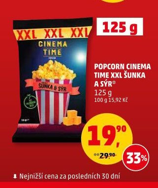 POPCORN CINEMA TIME XXL ŠUNKA A SÝR - Penny Market aktualniletaky.eu