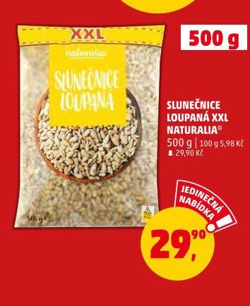 SLUNEČNICE LOUPANÁ XXL NATURALIA 500 g - Penny Market aktualniletaky.eu