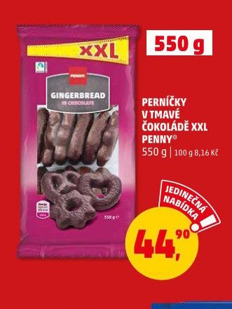 PERNÍČKY V TMAVÉ ČOKOLÁDĚ XXL PENNY 550 g - Penny Market aktualniletaky.eu