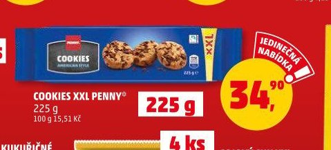 COOKIES XXL PENNY 225 g - Penny Market aktualniletaky.eu