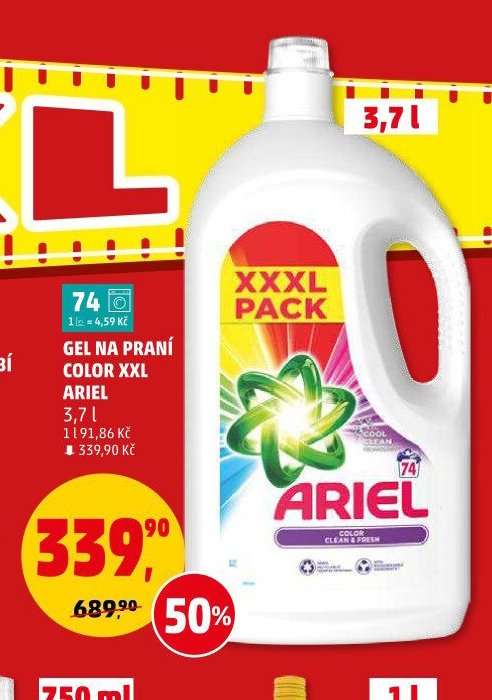 GEL NA PRANÍ COLOR XXL ARIEL - Penny Market aktualniletaky.eu