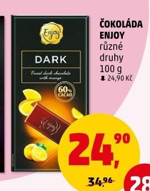 Čokoláda Enjoy 60% Cacao - Penny Market aktualniletaky.eu