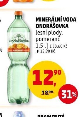 Minerální voda Ondrášovka lesní plody, pomeranč - Penny Market aktualniletaky.eu