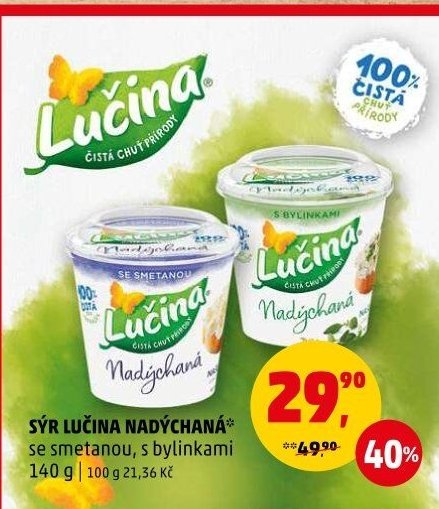SÝR LUČINA NADÝCHANÁ se smetanou, s bylinkami - Penny Market aktualniletaky.eu